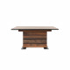 Table a manger extensible - Boisé Old Style et noir - L 160-200 x P 90 x H 75 cm -  MANHATTAN