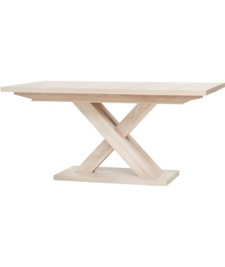 AVANT Table extensible mélaminé style contemporain - Pieds central en croix - L 160 a 200 cm