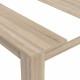 FINLANDEK Table a manger ELÄMÄ de 6 a 8 personnes style contemporain en bois aggloméré décor chene et blanc mat - L 160 x l 9…