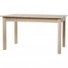 COBURG Table a manger extensible de 6 a 10 personnes classique décor chene - L 137-177 x l 80 cm