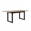 Table a manger extensible 160-200 cm - Décor chene sonoma et anthracite - DENVER