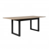 Table a manger extensible 160-200 cm - Décor chene sonoma et anthracite - DENVER