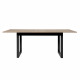 Table a manger extensible 160-200 cm - Décor chene sonoma et anthracite - DENVER