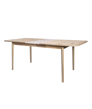 Table de séjour extensible SOFIA - 6/8 personnes - avec motif - 6/8 personnes - L 160/200 x P 90 x H 75 cm