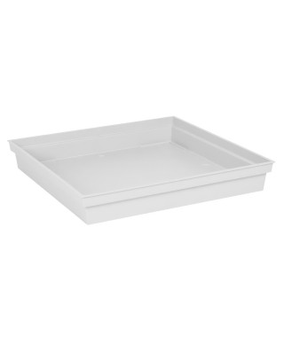 EDA Soucoupe carrée Toscane - 40 cm - Blanc