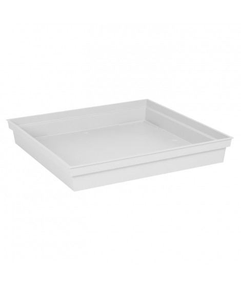 EDA Soucoupe carrée Toscane - 40 cm - Blanc