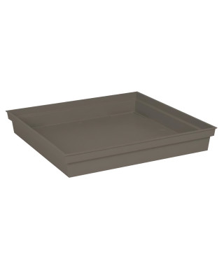 EDA Soucoupe carrée Toscane - 40 cm - Taupe