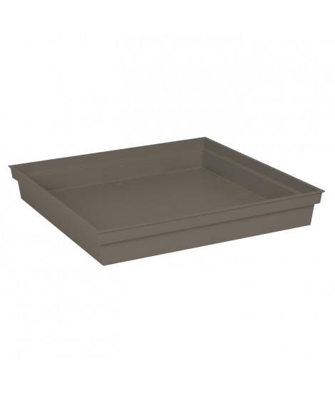 EDA Soucoupe carrée Toscane - 40 cm - Taupe