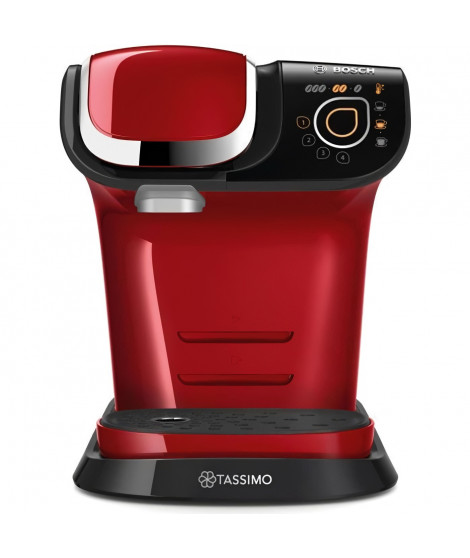 Machine a café TASSIMO BOSCH TAS6503 - Rouge - Multi-boissons - Réservoir d'eau 1,3L - Arret automatique