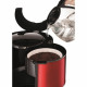 MOULINEX FG360D11 SUBITO Cafetiere filtre, 1.25 L soit 10/15 tasses, Machine a café électrique, Porte-filtre pivotant - Rouge