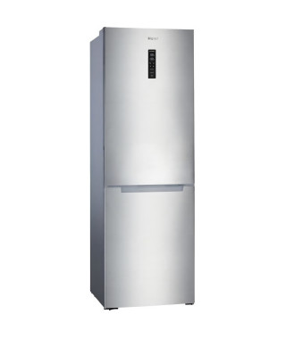 HAIER HBM-686XNFN - Réfrigérateur congélateur bas - 315L (218+ 97) - Froid No Frost - L60 x H185 cm - Simili Inox
