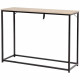 Console - Métal et bois - Noir - L 110 x P 35 x H 80 cm - MINSK