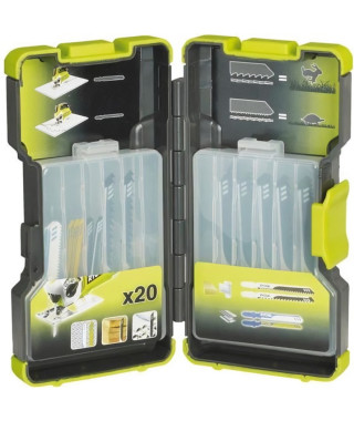 RYOBI Coffret 20 lames pour scie sauteuse