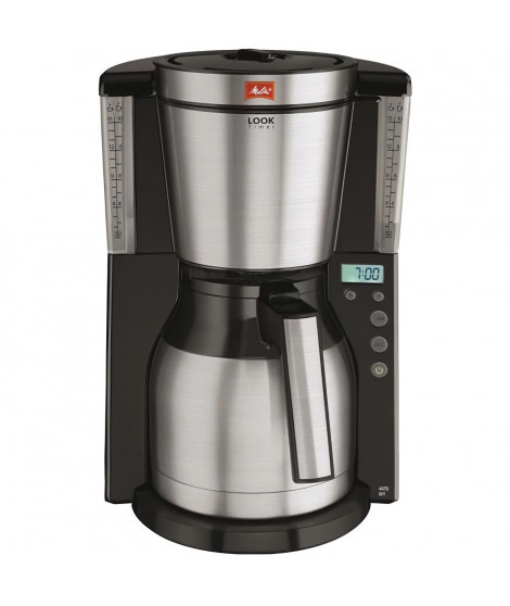 MELITTA 1011-16 Cafetiere filtre programmable avec verseuse isotherme Look IV Therm Timer - Noir