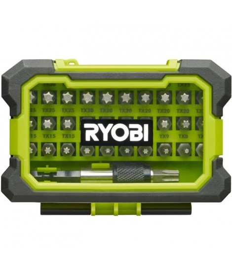 RYOBI Coffret renforcé 32 pieces de vissage Torx