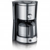 SEVERIN KA4845 Cafetiere filtre TypeSwitch isotherme, Sélecteur d'arôme, 8 tasses, Capacité : 1 L, Puissance: 1 000 W, Inox/Noir