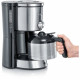 SEVERIN KA4845 Cafetiere filtre TypeSwitch isotherme, Sélecteur d'arôme, 8 tasses, Capacité : 1 L, Puissance: 1 000 W, Inox/Noir