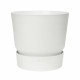 ELHO Pot de fleurs rond Greenville 25 - Extérieur - Ø 24,48 x H 23,31 cm - Blanc