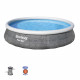 BESTWAY Piscine hors sol Fast Set - 396 x 84 cm - Gris