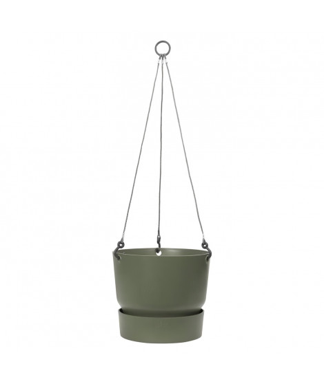 ELHO Pot de fleurs a suspendre Greenville 24 - Extérieur - Ø 23,9 x H 20,3 cm - Vert feuille