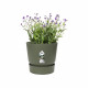 ELHO Pot de fleurs rond Greenville 30 - Extérieur - Ø 29,5 x H 27,8 cm - Vert feuille