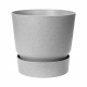 ELHO Pot de fleurs rond Greenville 30 - Extérieur - Ø 29,5 x H 27,8 cm - Gris béton vivant