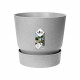 ELHO Pot de fleurs rond Greenville 30 - Extérieur - Ø 29,5 x H 27,8 cm - Gris béton vivant