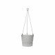 ELHO Pot de fleurs a suspendre Greenville 24 - Extérieur - Ø 23,9 x H 20,3 cm - Gris béton vivant