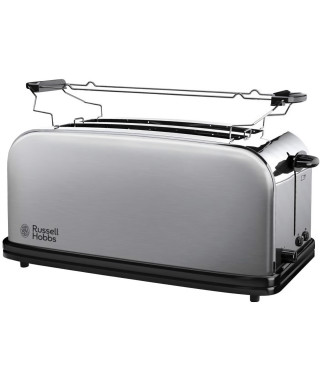 RUSSELL HOBBS 23610-56 Toaster Grille Pain Adventure 2 Fentes Spécial Baguette, 6 Niveaux de Brunissage, Chauffe Viennoiserie