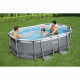Piscine hors sol Power Steel ovale 305 x 200 x 84 cm, filtre a cartouche, diffuseur Chemconnect