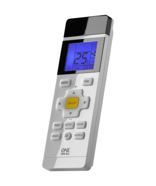 ONE FOR ALL URC1035 Télécommande universelle pour climatiseur - 5 modes - Écran LCD avec systeme de rétroéclairage