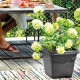 DEROMA Pot de fleurs Carré Day R Anthracite - 38 cm