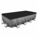 BESTWAY Piscine Hors-sol Tubulaire Power Steel Ratán 488x244x122 cm Épurateur a Cartouche de 3028 L/H Bâche et Échelle