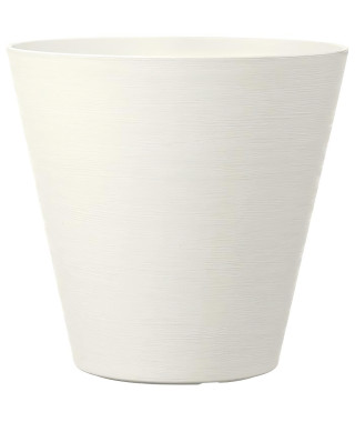 DEROMA Pot de fleurs a reserve d'eau Save R Bianco - 20 cm