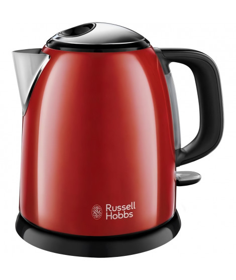 RUSSELL HOBBS 24992-70 Bouilloire Compacte Colours Plus Capacité 1 L Filtre Anti-Calcaire Amovible Lavable - Rouge