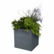 EDA Pot carré Graphit - 39 x 39 x 43 cm - 35 L - Gris anthracite