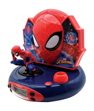 LEXIBOOK - SPIDERMAN - Radio Réveil Enfant avec Projections d'Images