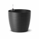 PoeTIC - Pot Casa Cosy rond granite - Ø29,8 x H 26,5 cm 12,6L avec réserve d'eau