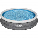 BESTWAY Piscine hors sol Fast Set - Ronde - 366 x 76 cm- Pompe et cartouche de filtration