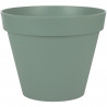 EDA PLASTIQUE - Pot de fleur rond Toscane - Ø 40 x H31 cm - 23 L - Vert laurier