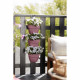 ELHO - Pot de fleurs -  Vibia Campana Foret Vertical Set/3 - Rose Poussiere - Balcon extérieur - L 17.1 x W 20.7 x H 29.7 cm