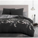 Parure de couette microfibre ATTRAPE REVES - 1 housse de couette 220 x 240 cm + 2 taies d'oreiller 63 x 63 cm - Gris anthracite