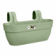 ELHO - Pot de fleurs -  Vibia Campana Easy Hanger Large - Vert Pistache - Balcon extérieur - L 24.1 x W 46 x H 26.5 cm