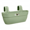 ELHO - Pot de fleurs -  Vibia Campana Easy Hanger Large - Vert Pistache - Balcon extérieur - L 24.1 x W 46 x H 26.5 cm