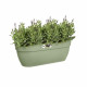 ELHO - Pot de fleurs -  Vibia Campana Easy Hanger Large - Vert Pistache - Balcon extérieur - L 24.1 x W 46 x H 26.5 cm