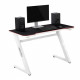 OPLITE Bureau Gaming Tilt Desk Blanc / Noir - (OP-TGD-W)