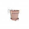 ARTEVASI Pot de fleurs Capri pour balcon - 4 L - 20 x 20 x 18,9 cm - Taupe