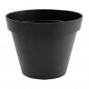 EDA Pot de fleur rond Toscane - Ø 40 x H 32 cm - 23 L - Gris anthracite