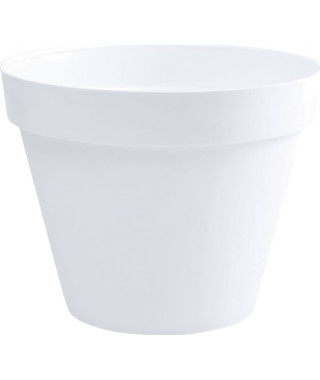 EDA Pot de fleur rond Toscane - Ø 60 x H 47 cm - 76 L - Blanc