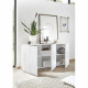 Buffet 3 Portes - Blanc Laqué brillant - L181xP42xH84 cm - MILANO